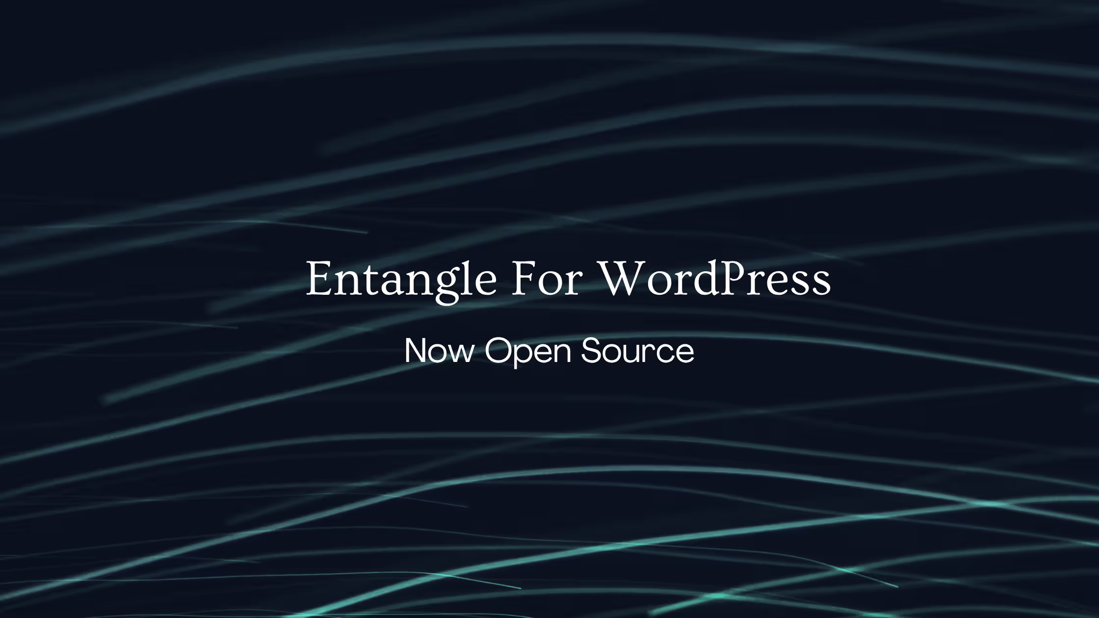 Entangle WordPress plugin settings page